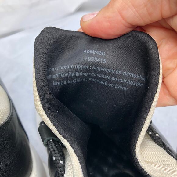 Karl Lagerfeld Sneakers Black White Mesh LeatherIiconic Street Style 10 - Picture 8 of 13